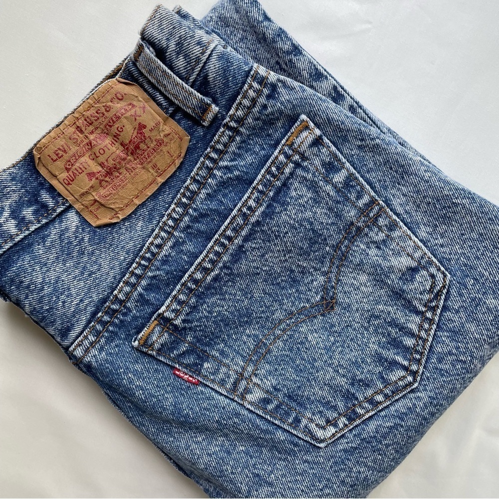 Vintage Levi’s 501-0109 Button Fly Jeans Acid Wash High Rise Straight Leg Sz 33
